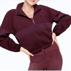 PINK Victoria's Secret Women's Half Zip Pullover Sweatshirt